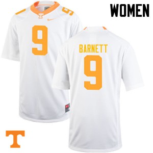 Women Derek Barnett White UT #9 University Jerseys