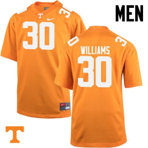 Men Devin Williams Orange Tennessee #30 College Jersey