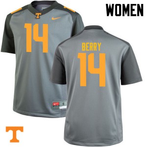 Women Eric Berry Gray UT #14 Official Jerseys