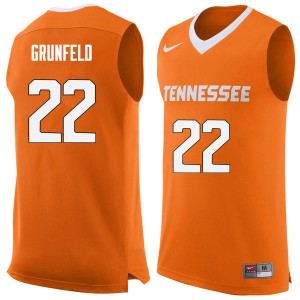 Mens Ernie Grunfeld Orange UT #22 Stitched Jersey