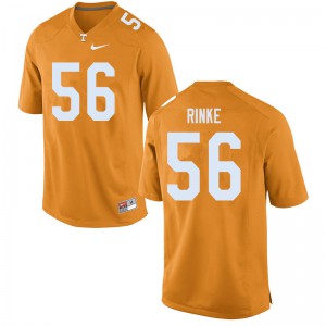 Mens Ethan Rinke Orange Tennessee Vols #56 University Jersey