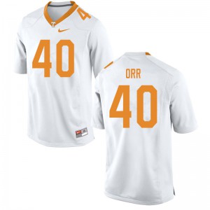 Mens Fred Orr White Tennessee Vols #40 High School Jerseys