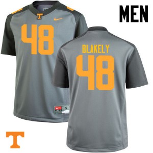 Men Ja'Quain Blakely Gray Tennessee Vols #48 Player Jersey