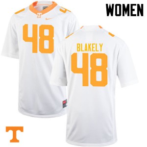 Womens Ja'Quain Blakely White Tennessee Vols #48 Official Jerseys