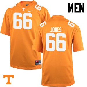 Men's Jack Jones Orange Tennessee Vols #66 Stitch Jerseys