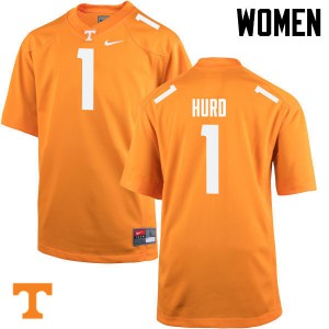 Womens Jalen Hurd Orange Tennessee #1 University Jersey