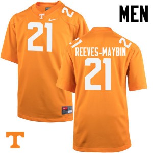 Men Jalen Reeves-Maybin Orange Tennessee Vols #21 University Jersey