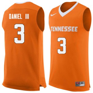 Mens James Daniel III Orange UT #3 Player Jersey