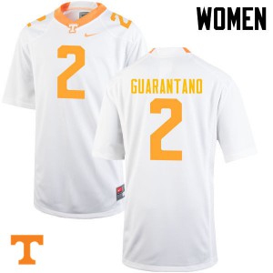 Women's Jarrett Guarantano White Tennessee Volunteers #2 Player Jersey