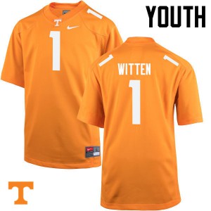 Youth Jason Witten Orange UT #1 Football Jersey