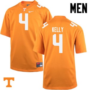 Mens John Kelly Orange UT #4 Official Jersey