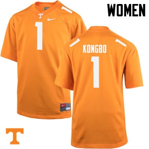 Women's Jonathan Kongbo Orange Tennessee Volunteers #1 Player Jerseys