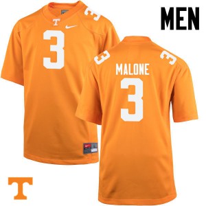 Men Josh Malone Orange UT #3 Stitch Jerseys
