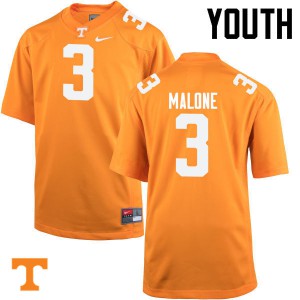 Youth Josh Malone Orange Tennessee #3 Alumni Jerseys