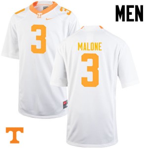 Men Josh Malone White UT #3 Football Jerseys
