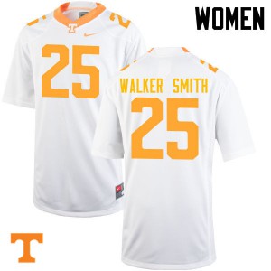 Women's Josh Walker Smith White Tennessee #25 NCAA Jersey