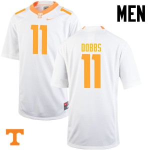 Men's Joshua Dobbs White Tennessee #11 Player Jerseys