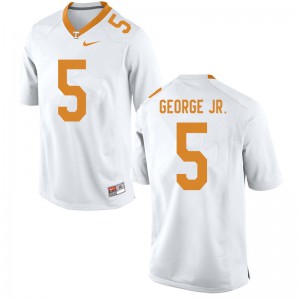 Men's Kenneth George Jr. White Vols #5 Football Jerseys