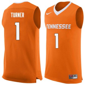 Men Lamonte Turner Orange Tennessee #1 Stitch Jerseys