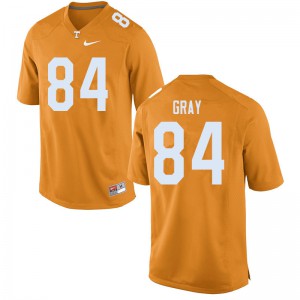 Men Maleik Gray Orange UT #84 Player Jerseys