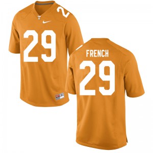 Men's Martavius French Orange Vols #29 Stitch Jersey