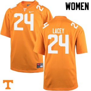 Women Michael Lacey Orange Tennessee Vols #24 High School Jersey