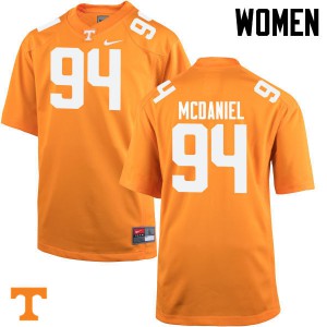 Women Mykelle McDaniel Orange Vols #94 Official Jersey