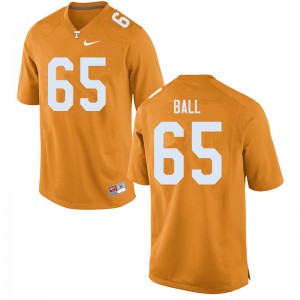 Men's Parker Ball Orange UT #65 College Jersey