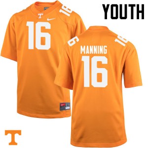 Youth Peyton Manning Orange Tennessee Vols #16 Alumni Jerseys