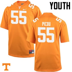 Youth Quay Picou Orange Tennessee Vols #55 High School Jersey