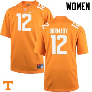 Women Quinten Dormady Orange Tennessee #12 Stitched Jersey