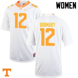 Women's Quinten Dormady White Tennessee #12 Player Jerseys