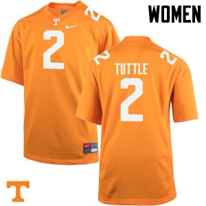 Women's Shy Tuttle Orange Tennessee Volunteers #2 Alumni Jerseys