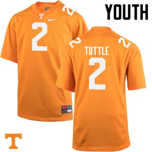 Youth Shy Tuttle Orange Vols #2 Embroidery Jerseys
