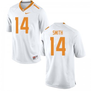 Men Spencer Smith White Tennessee #14 Stitched Jersey