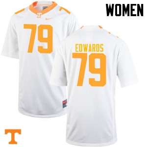 Womens Thomas Edwards White Tennessee #79 High School Jerseys