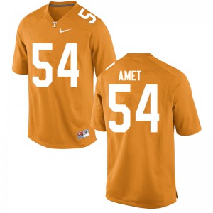 Men's Tim Amet Orange Vols #54 NCAA Jersey