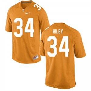 Mens Trel Riley Orange Tennessee Volunteers #34 Stitch Jerseys