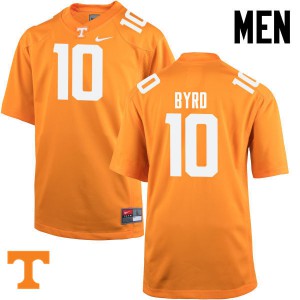 Mens Tyler Byrd Orange Vols #10 Stitch Jersey