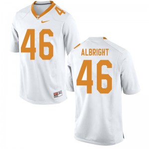 Mens Will Albright White UT #46 Player Jerseys