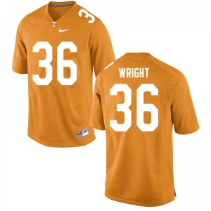 Men's William Wright Orange Tennessee Vols #36 Football Jersey