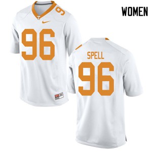 Women's Airin Spell White Vols #96 Embroidery Jersey