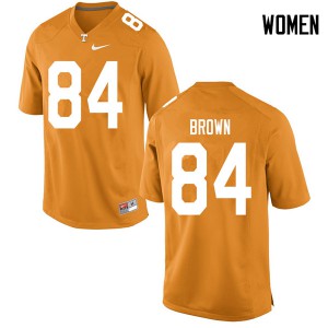 Women's James Brown Orange Vols #84 High School Jersey