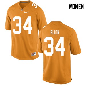 Womens Malik Elion Orange Vols #34 Player Jersey
