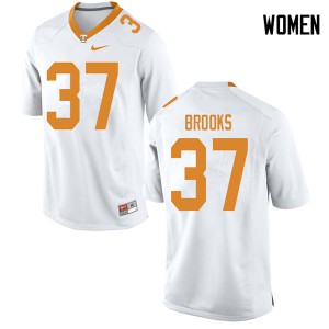 Women Paxton Brooks White UT #37 Official Jersey