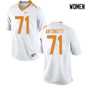 Womens Tanner Antonutti White UT #71 University Jerseys