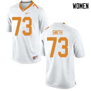 Women Trey Smith White UT #73 Stitch Jersey