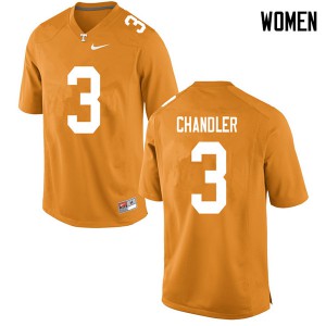 Womens Ty Chandler Orange Tennessee #3 Football Jersey