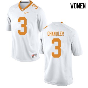 Womens Ty Chandler White Vols #3 Player Jersey