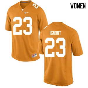 Women Will Ignont Orange Tennessee #23 Stitch Jerseys